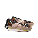 Ludlow sneaker animalier con zeppa