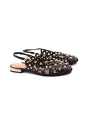 Calamus mules in vera pelle con borchie