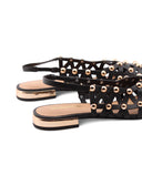 Calamus mules in vera pelle con borchie