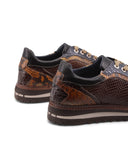 Scarpa in pelle effetto rettile da uomo