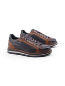 Scarpa in pelle effetto rettile da uomo