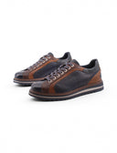 Scarpa in pelle effetto rettile da uomo