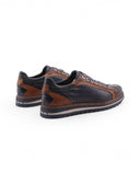 Scarpa in pelle effetto rettile da uomo