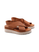 Sandalo in vera pelle da donna
