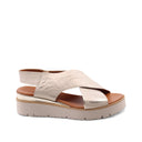 Sandalo in vera pelle da donna