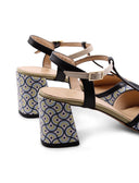 Sandalo t-bar open toe da donna