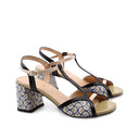 Sandalo t-bar open toe da donna