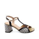 Sandalo t-bar open toe da donna