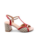 Sandalo t-bar open toe da donna