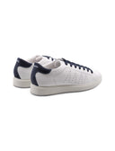 Sneaker bianca in vera pelle da uomo