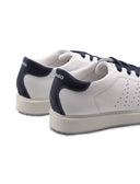 Sneaker bianca in vera pelle da uomo