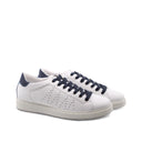 Sneaker bianca in vera pelle da uomo