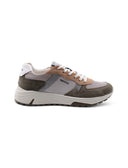 Sneaker in pelle e tessuto da uomo