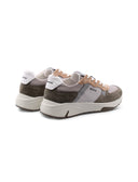 Sneaker in pelle e tessuto da uomo