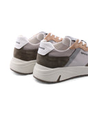 Sneaker in pelle e tessuto da uomo