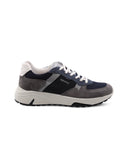 Sneaker in pelle e tessuto da uomo