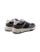 Sneaker in pelle e tessuto da uomo