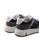 Sneaker in pelle e tessuto da uomo
