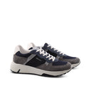 Sneaker in pelle e tessuto da uomo