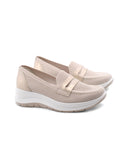 Mocassino in tessuto riciclato da donna
