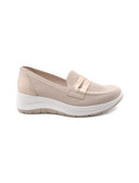 Mocassino in tessuto riciclato da donna