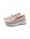 Mocassino in tessuto riciclato da donna