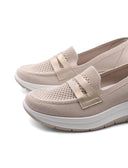 Mocassino in tessuto riciclato da donna