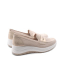 Mocassino in tessuto riciclato da donna