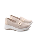 Mocassino in tessuto riciclato da donna
