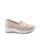 Mocassino in tessuto riciclato da donna