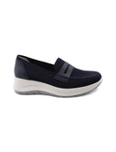 Mocassino in tessuto riciclato da donna