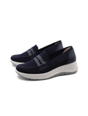 Mocassino in tessuto riciclato da donna