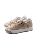 Sneaker in vera pelle da donna