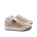 Sneaker in vera pelle da donna