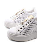 Sneaker gioiello con zeppa interna