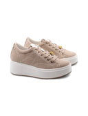Sneaker gioiello con zeppa interna
