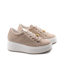 Sneaker gioiello con zeppa interna