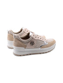 Sneaker con glitter da donna