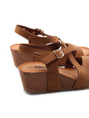 Sandalo zeppa con plantare memory foam