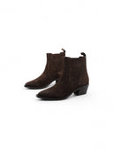 Stivaletto texano in pelle scamosciata