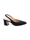 Décolleté slingback scamosciata donna
