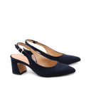 Décolleté slingback scamosciata donna
