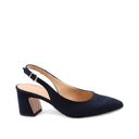 Décolleté slingback scamosciata donna
