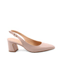 Décolleté slingback nude da donna
