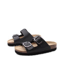 Ciabatta platform a doppia fascia donna