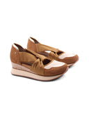 Vuka sneaker aperta con zeppa da donna