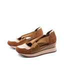 Vuka sneaker aperta con zeppa da donna