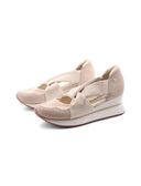 Tuhelj sneaker aperta con zeppa donna