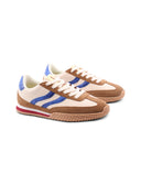 Blomkest sneaker in suede e lino donna