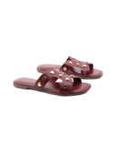 Millst ciabattina in pelle con borchie
